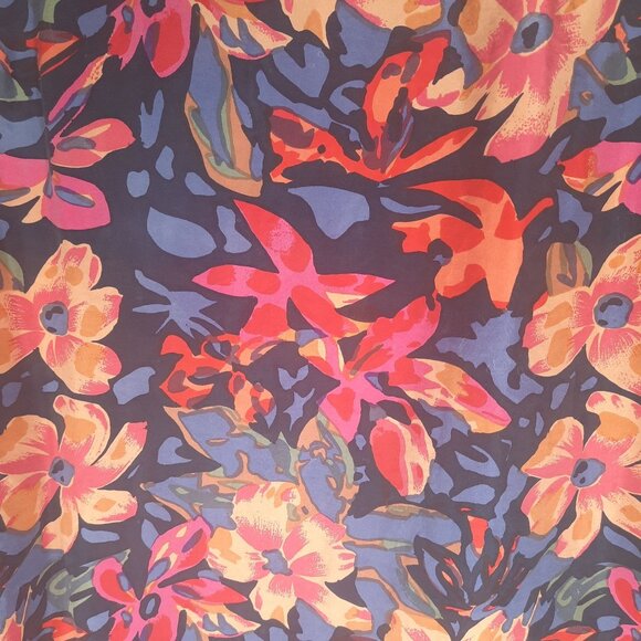 Vintage Details Express Colourful Vibrant Silk Button Up - Picture 7 of 10